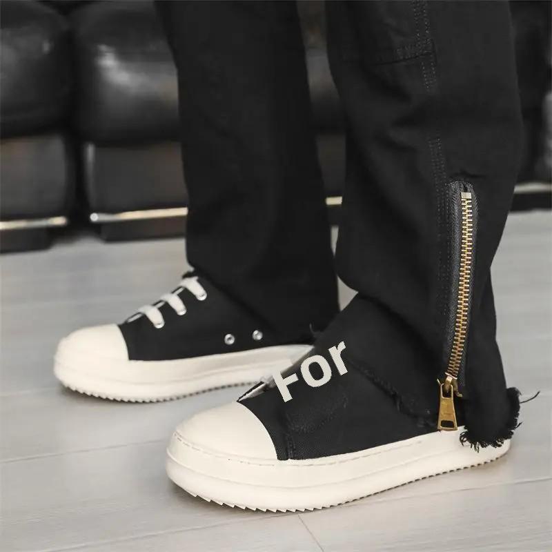 2025 Nuove Scarpe di Tela di Nicchia da Strada per Coppie Sneakers da Uomo Casual Fondo Spesso Scarpe da Uomo X189 Suola in Poliuretano Tomaia in Gomma