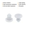 uxcell 10 PCS Silicone Snap Locking Hole Plug Kitchen Rubber Panel Seal Cover Flush