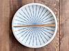 Tableware East Large Blue Japanese Platter, Grass, 25cm, White, Tableware, Ih-003-02