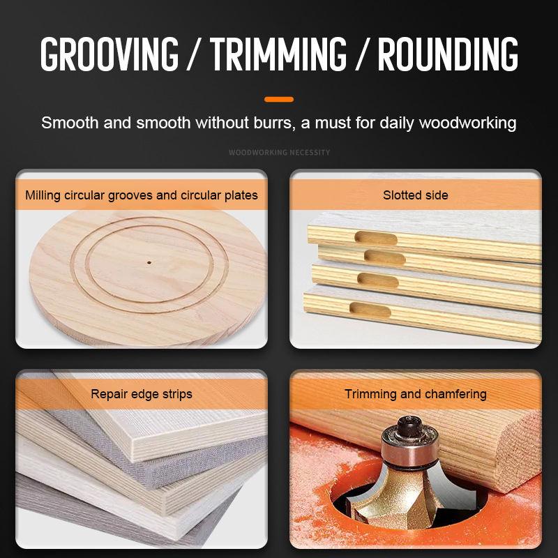Trimming Machine Balance Board Flip Board Bottom Plate Slotting Chamfering Woodworking Electric Wood Milling Installation Board