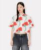Women'S Kenzo Archive Rose Short Sleeve Shirt_K265Awir02Iva