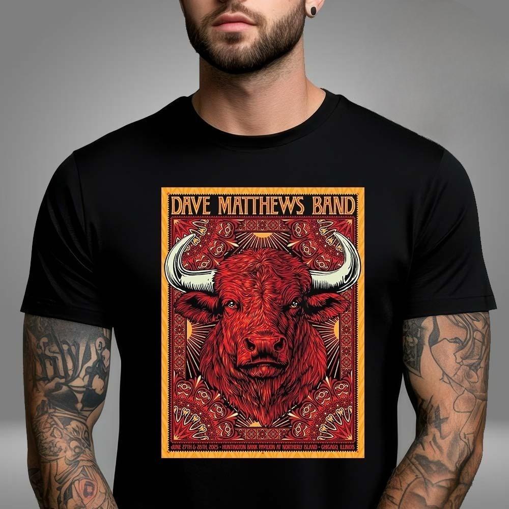 

Summer Rare Dave Matthews Band At Allianz Amphitheater At Riverfront In Richmon Virginia On July 15 2025 Unisex T-Shirt S чёрный