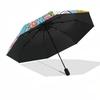 1pc Hello Kitty umbrella automatic open/close, 8-Rib Durable Frame, Compact Folding Design, Ideal Birthday/Holiday Gift  1131A