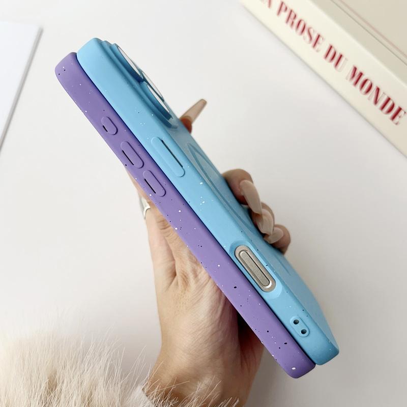 Dot Print Slim Magnetic Phone Case For iPhone 16 Pro Max 15 Plus 14 Pro 13 12 11 for Magsafe Matte Shockproof Lens Film Protection Soft TPU Back Cover