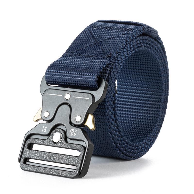 Men's Tactical Cobra Buckle Nylon Belt - Outdoor Sports & Combat Canvas Inner Belt