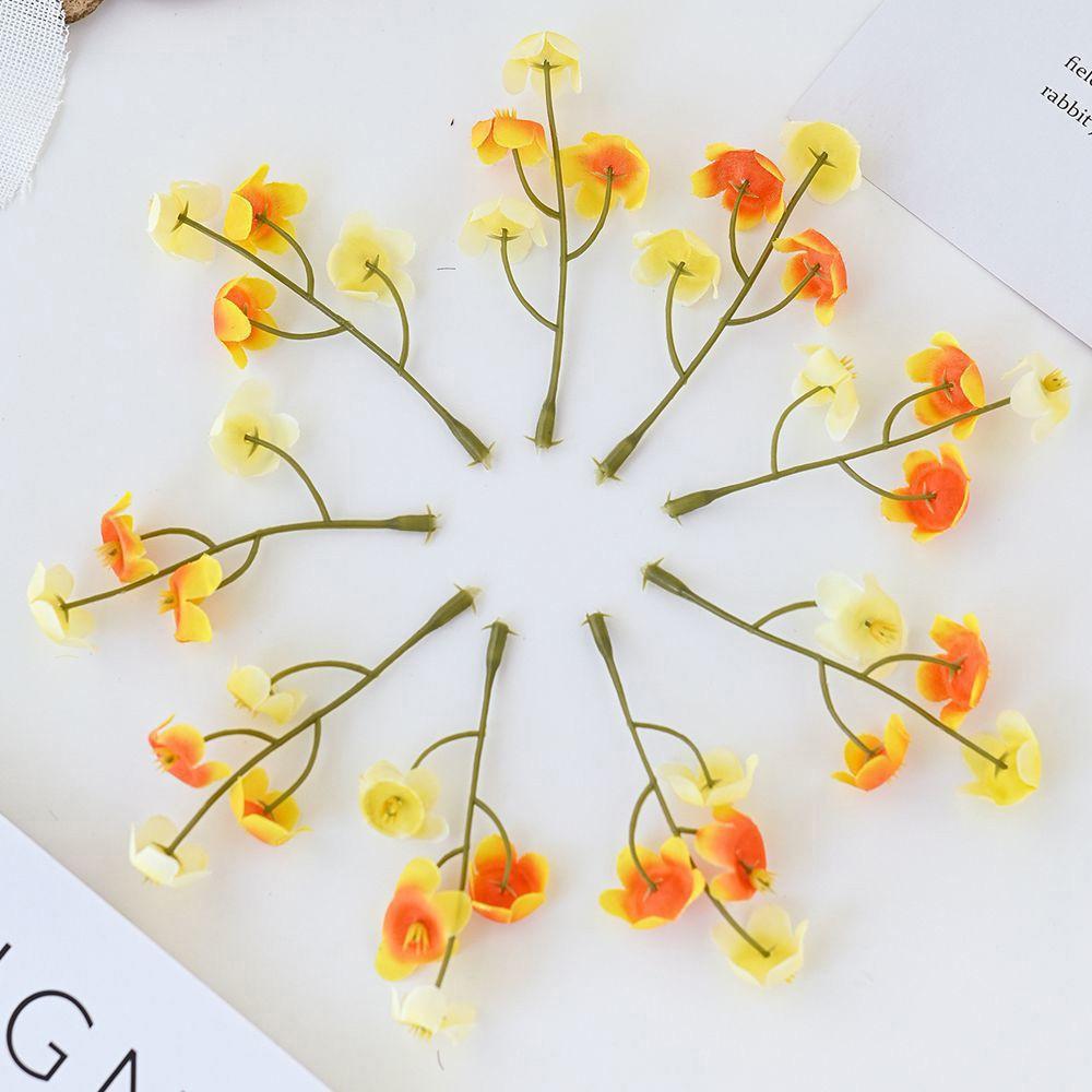 Cheap Silk Artificial Flower Campanula Hot Sale Festival Wedding Bridal Bouquet Diy Gift Box Home Outdoor Garden Arch Decoration