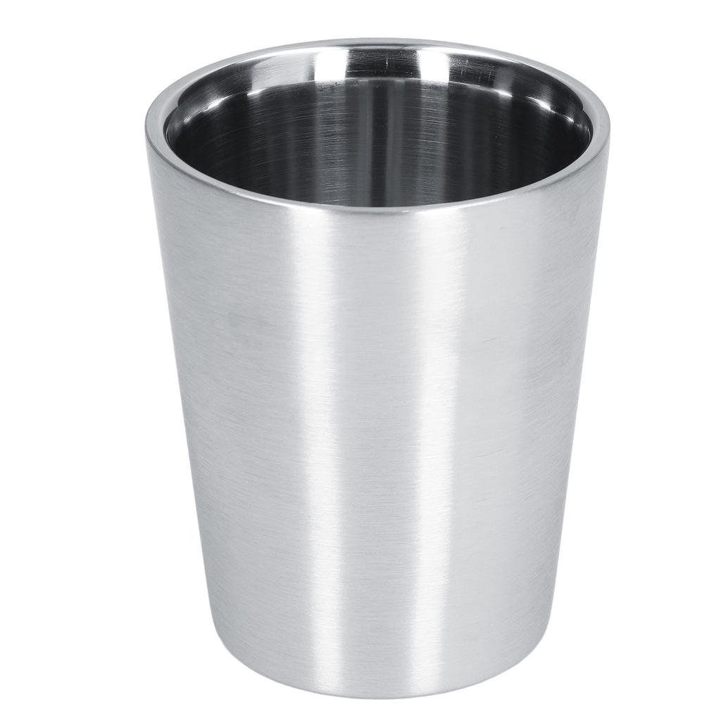350ML Stainless Steel Coffee Cup Double Layer Heat Insulation Beer Mug Water Cup for Household