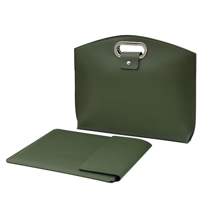 Minimalist PU Leather Laptop Tote Briefcase