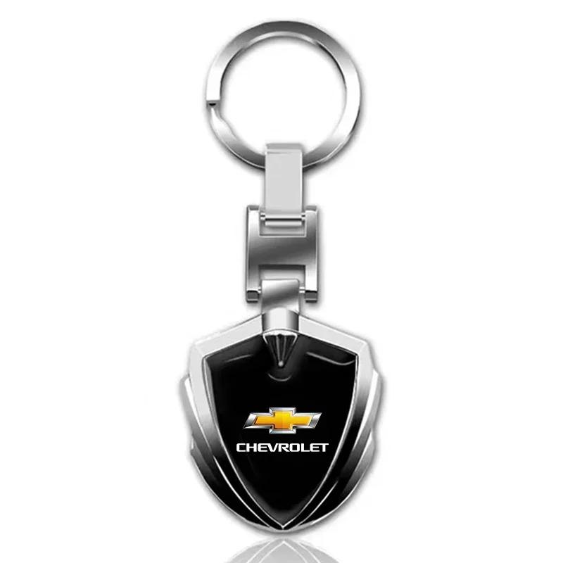 dbefju1 Personalized Metal Car Keychain Gift Fit For Chevrolet Silverado Impala Malibu Equinox Cruze Camaro Cavalier Blazer Spark Aveo