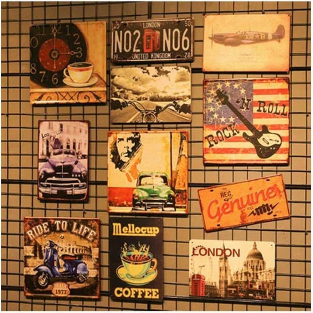 Tin Wall Sign Funny Drinking Bar Decor 8x12 Inch Retro Pub Man Cave Metal Art