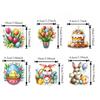 12pcs/1pack, Easter Paper Decorations, Gift Tags and Labels, Festive Party Atmosphere Decorations and Props, Plant Accessories