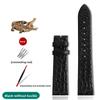 Alligator Wacth Strap Ultra Thin 12 13 14 15 16 18 20 22mm Men Women Black Brown Blue Crocodile Leather Watchband For Any Brands