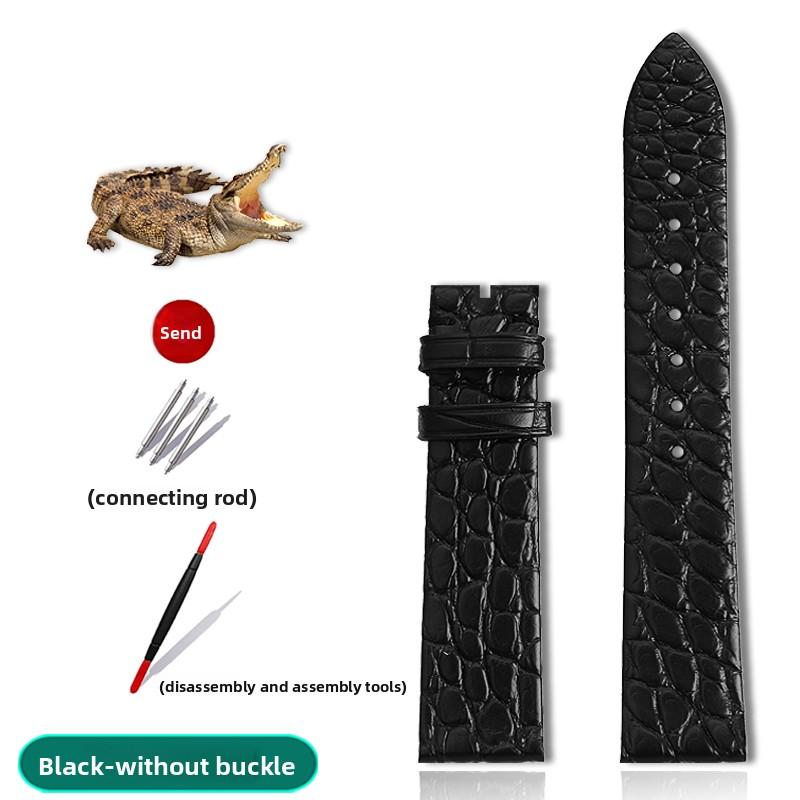 

Alligator wacth strap Ultra Thin 12 13 14 15 16 18 20 22mm men women Black Brown Blue Crocodile Leather watchband For any brands 12mm