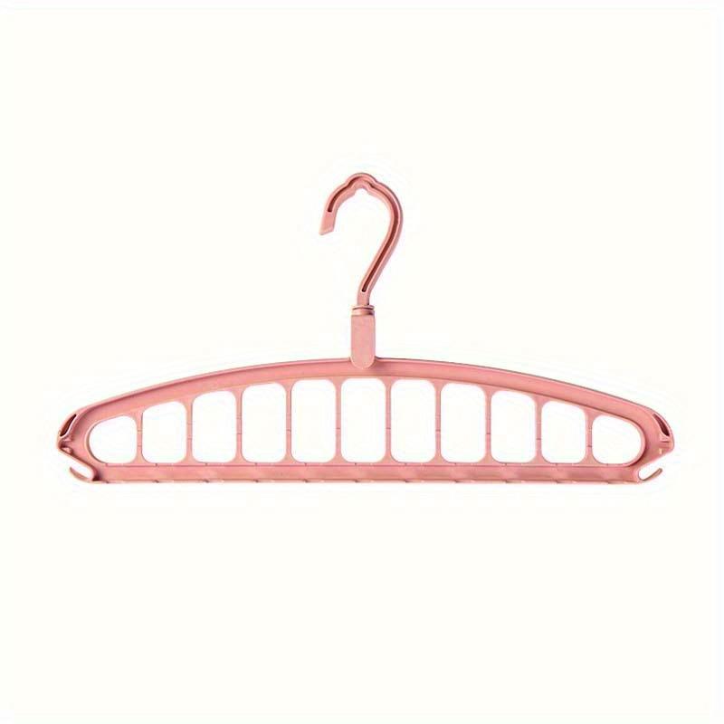 1pc Space Saving Multi-Hole Clothes Hanger for Home, Dorm, and Travel - Foldable Drying Rack for Trousers, Shirts, and Skirts