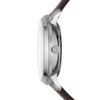 Fossil Neutra Automatik Skelett Weißes Zifferblatt Braunes Lederarmband Herrenuhr - ME3184