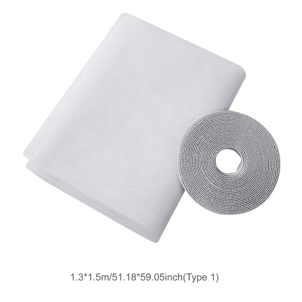 DIY Window Screen with Self Adhesive Tapes Mosquito Net for Windows Insect Netting Mosquito Protector Mesh Curtain 51 X 59 Inch