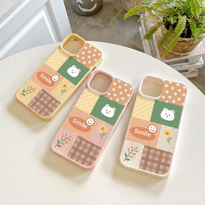 Mobile Phone Cases for iPhone 11 13 XR 15 Pro Max 12 14 Pro Max Case iPhone 16 7 Plus 8 Plus XS Max Degradable and Environmentally Friendly Anti-fall