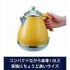 DeLonghi De'Longhi Electric Kettle Icona Capitals KBOC1200J-Y Stainless Steel 1.0L Easy-to-read water meter Foreign object prevention filter Empty boi