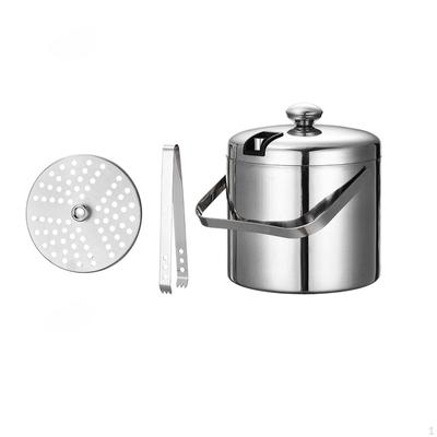 Eiskübel für Champagner, hält Getränke kalt, mit Griffdeckel, für Barzubehör, Restaurant