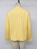 2026 Winter New Pure Color Round Neck Knit Cardigan - Women's Trendy Button-up Sweater