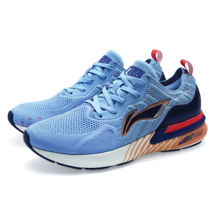 Li Ning Arashi Rebound Cushioning Lightweight Slip Resistant Low top Running Shoes Women's Blue ARHP214-3