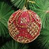 Decorative Christmas Tree Ornament Foam Christmas Ball Christmas Rhinestone Glitter Balls  Home