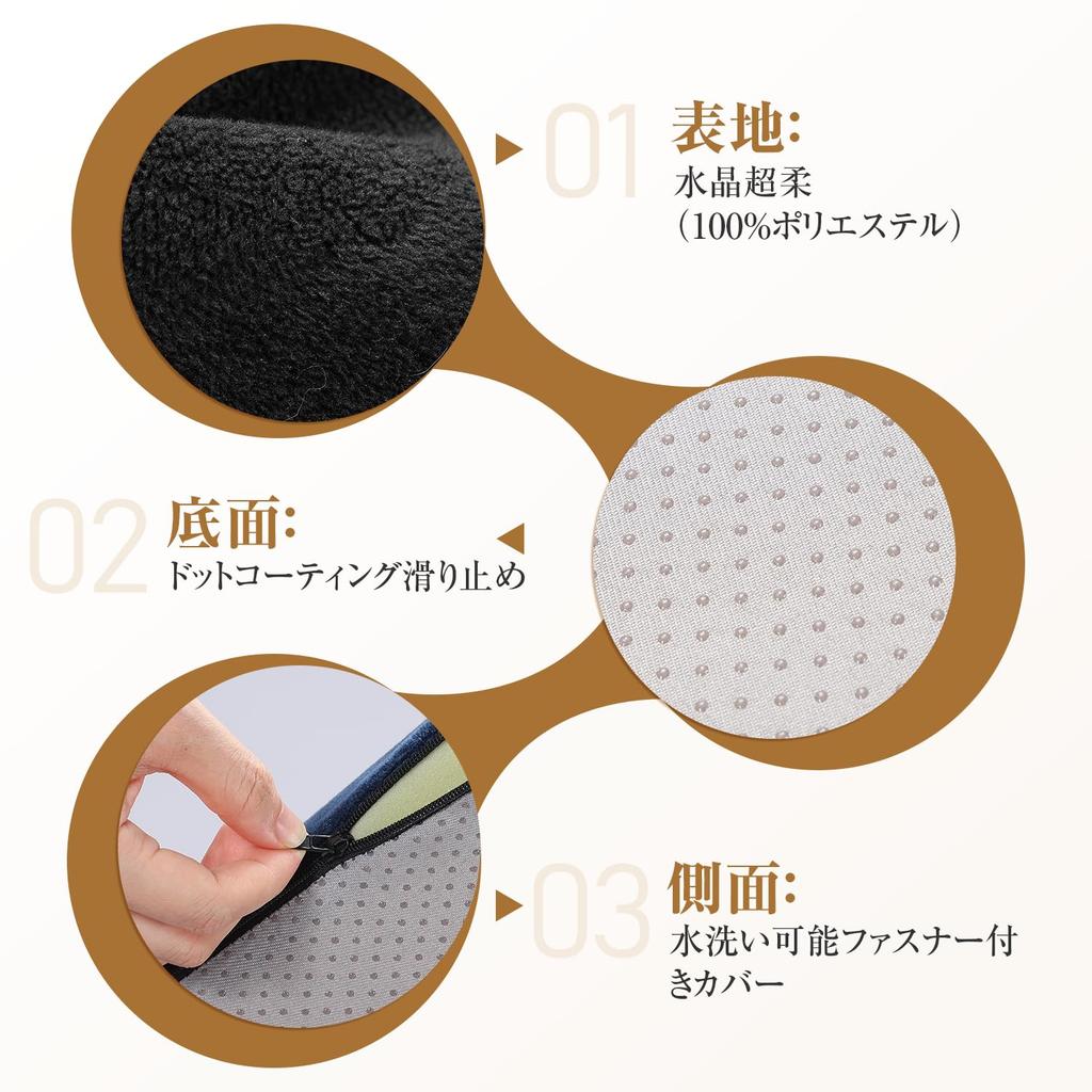 Footrest Reduces Knee and Ankle Ankle Comfortable Foot Black Under-Desk [Chiropractor-Supervised, Strain] Support, Lightweight, Rest,