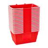 Shopping Baskets, 20 PCS, 21L Stackable PE Plastic Grocery Baskets with Handles, Dense Mesh Structure, Holds up to 9.07kg, Portable for Grocery,