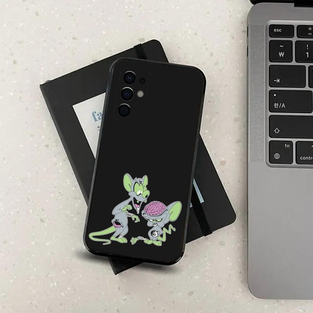 

P-Pinky And The Brain Cartoon Phone Case For Samsung S24,S21,S22,S23,S30,Ultra,S20,Plus,Fe,Lite,Note,10,9,5G Black Soft Cover Samsung S10plus