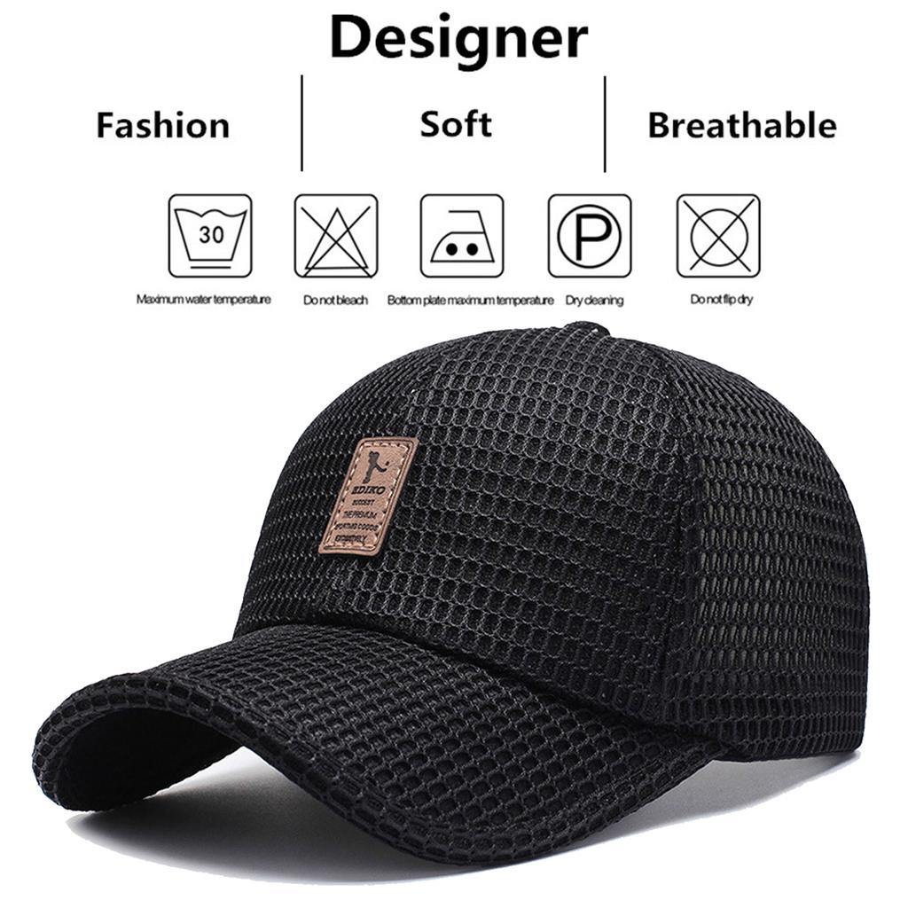 Unisex Mesh Breathable Baseball Caps Spring And Summer Outdoor Adjustable Casual Hats Sunscreen Hat