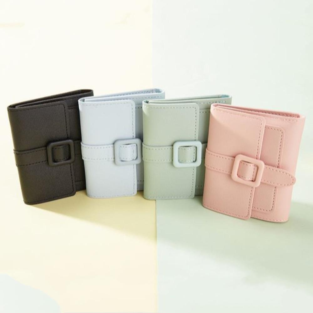 

Causal Card Bag PVC Card Holder Cute Short Wallet Travel чёрный