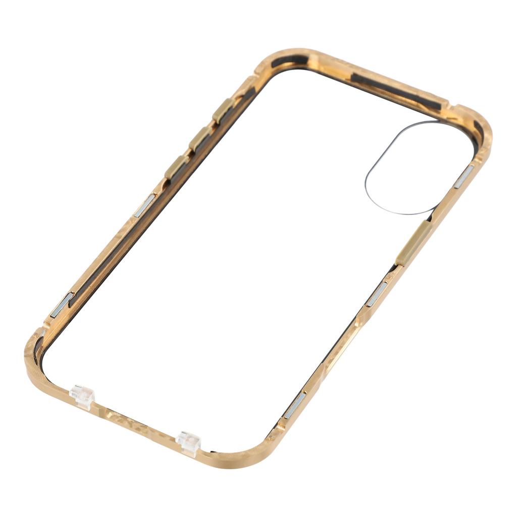 For iPhone 17 Case Double-Sided Tempered Glass Magnetic Clear Phone Cover