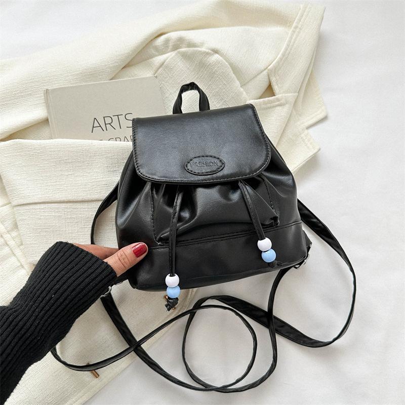 Women Retro Commuter Versatile Casual Chain Decorated Small Backpack