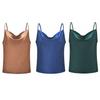 Women Summer Sexy Sling Chiffon Blouse V-neck Sleeveless Solid Color Top