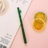 Back to school season 1pc 0.5mm cartoon creative emerald green bamboo neutral pen cute student fresh water pen office supplies syringe black signatu