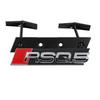 3D ABS Chrome Black Logo RSQ3 RSQ5 RSQ7 RSQ8 Grill Emblem Sticker Car Front Grille Badge Decoration For Audi Auto Accrssories