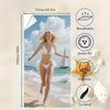 Bikini Beauty Pattern Beach Towel Soft Microfiber Quick Dry Sand Free for Swimming Yoga Camping Travel