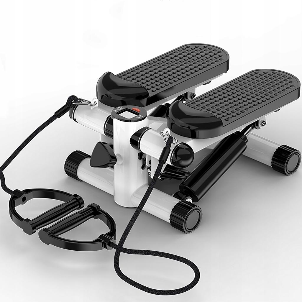 Egyszerű léptetőgép edzőkábelekkel, LCD kijelzővel, fitneszbeállítással