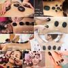 7x11cm 9x7cm 8x8cm Hot Stone Massage lava Stones Natural Energy Massage Spa Stones Set Rock Basalt Wholesale Body Health Care