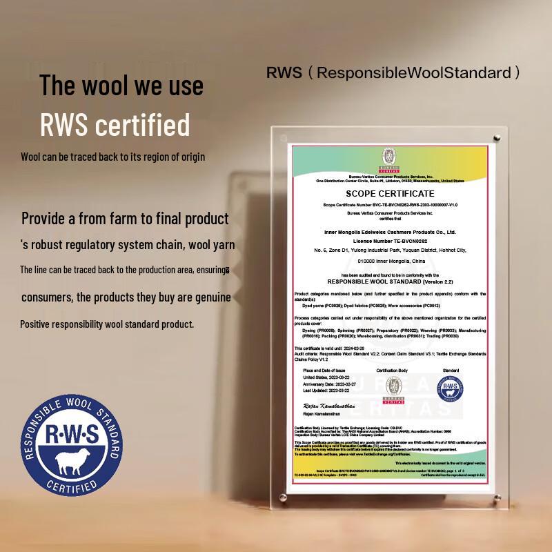 Hengyuanxiang Women's Red Wool Scarf