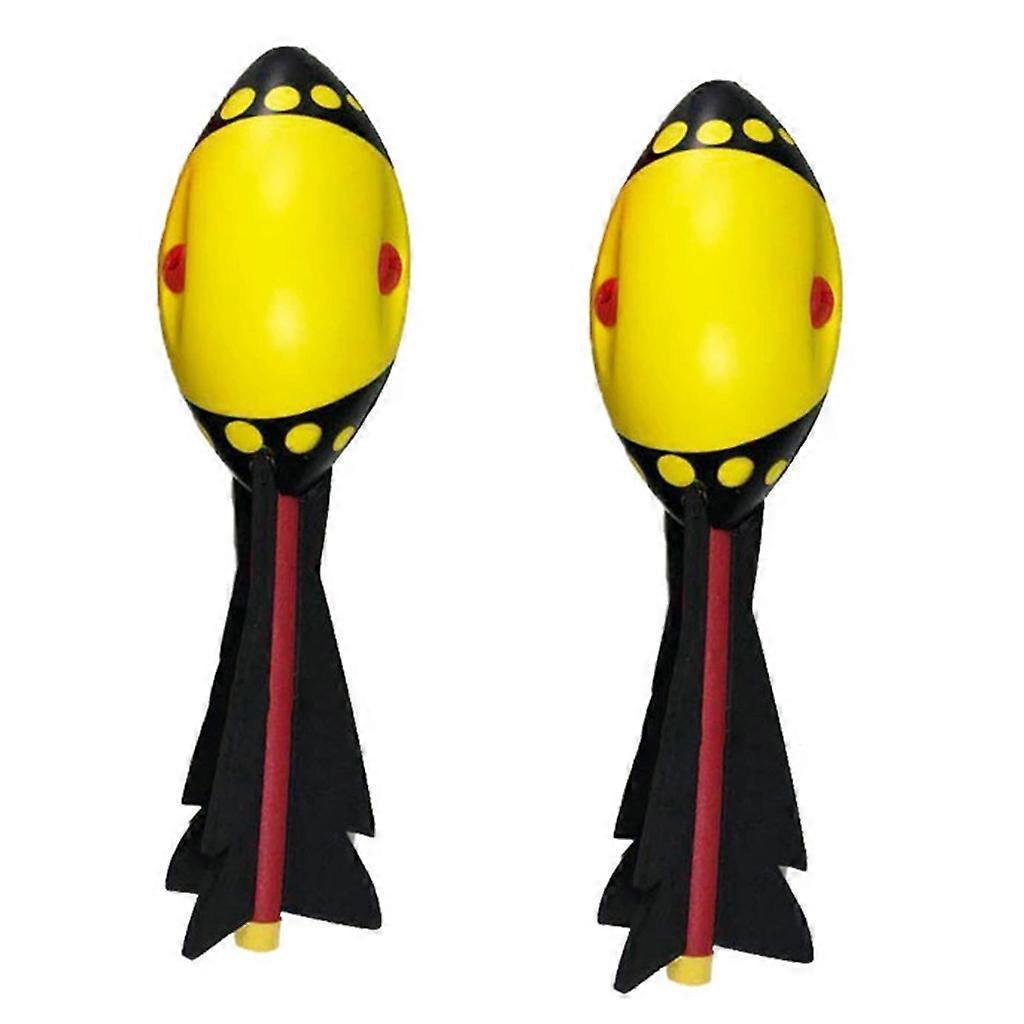 1Set Outdoor Sport for Play Toy Toss Game Toy Long Range Flying Distance Whistle Inside Lightweight Outdoor Flying Toy G  yellow