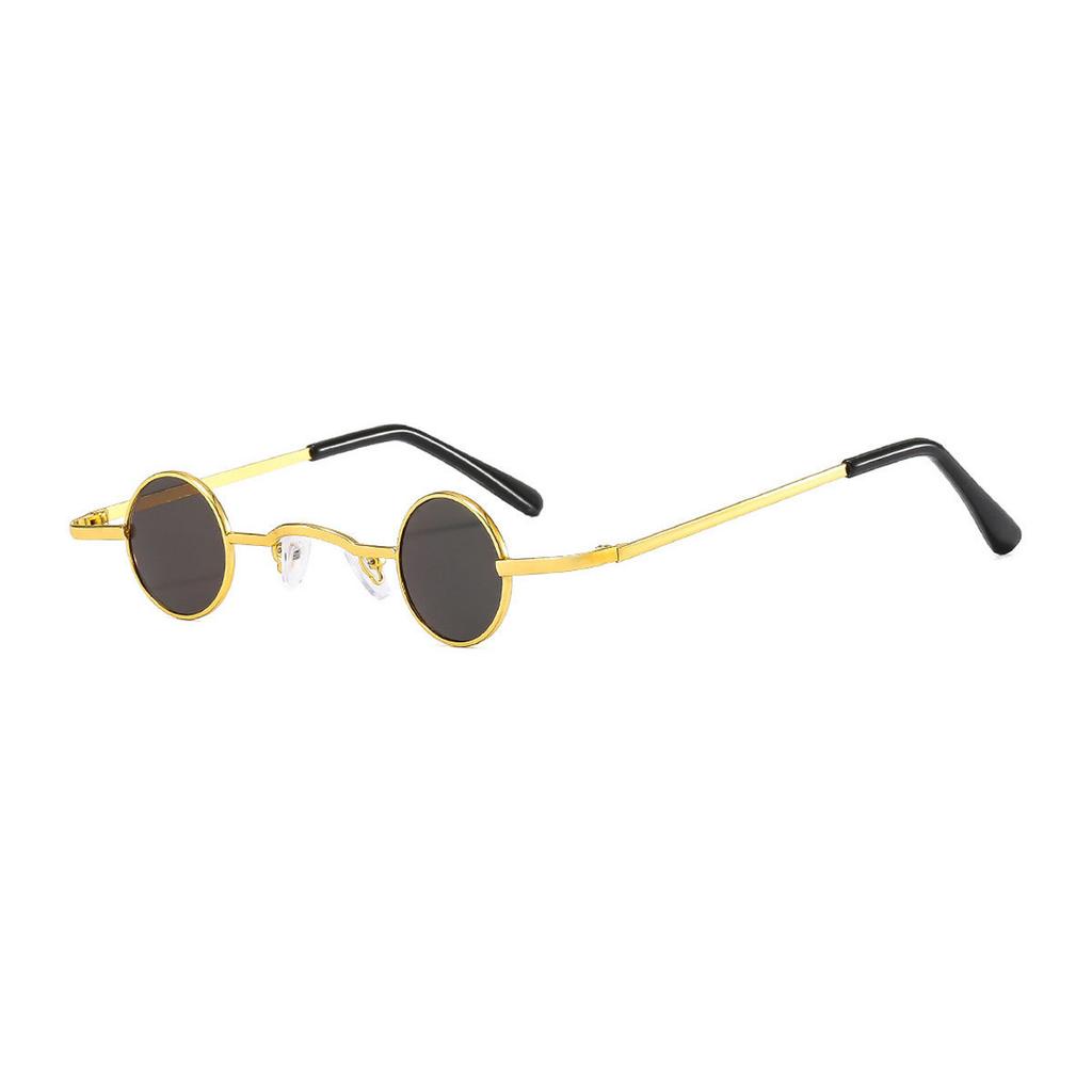Tiny Round Retro Sunglasses For Men Women Metal Frame UV400 Protection Steampunk Shades For Street Style KJ177