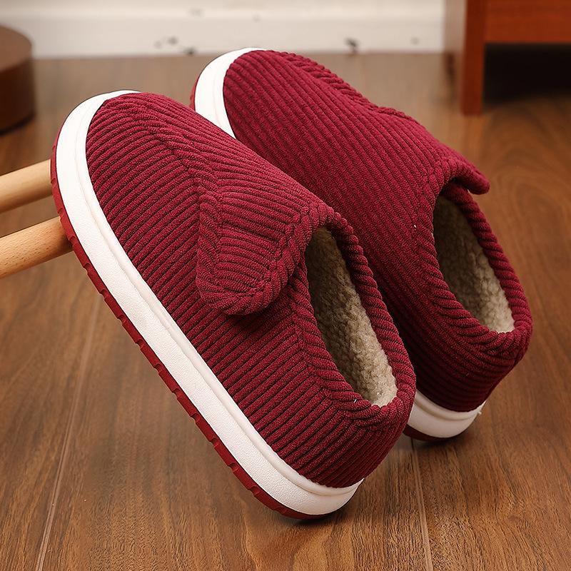 

Зимние плюшевые нескользящие хлопковые тапочки для пожилых людей - Теплые, на толстой подошве, с обхватом пятки, для мужчин и женщин 38-39