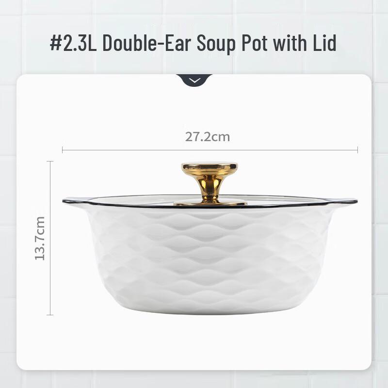 

Wuhe 2.3L Japanese Underglaze Ceramic Casserole Pot