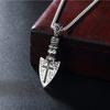 Hiphop Hip Hop Accessories Personalized Cross Blade Necklace Men'S And Women'S Titanium Steel Jewelry