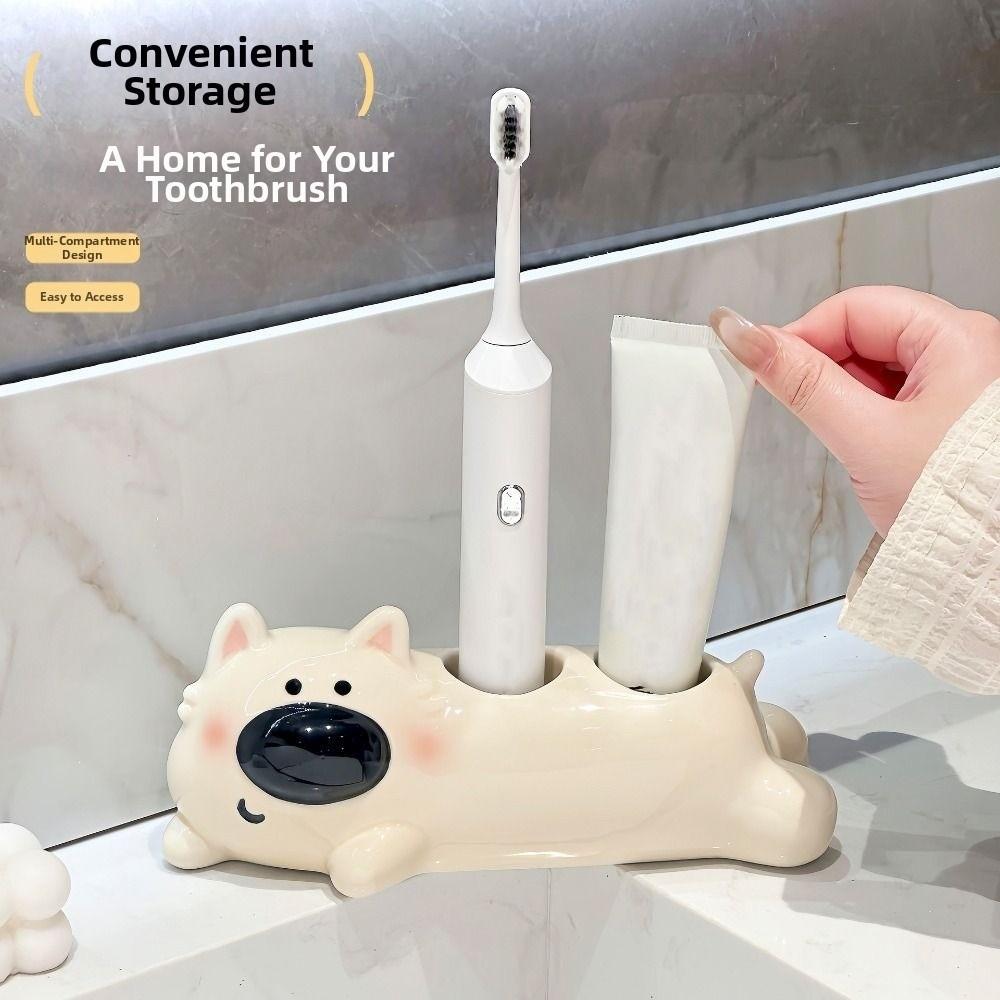 Creative Toothpaste Toothbrush Rack Ceramic Toothbrush Storage Rack  Washstand