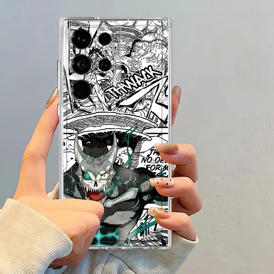 

Comic Monster Kaiju No.8 Case for Samsung Galaxy Note 20 Ultra 10 S23 Ultra S24 S21 S20 Plus S25 Edge S22 FE Soft Phone Cover Galaxy S23