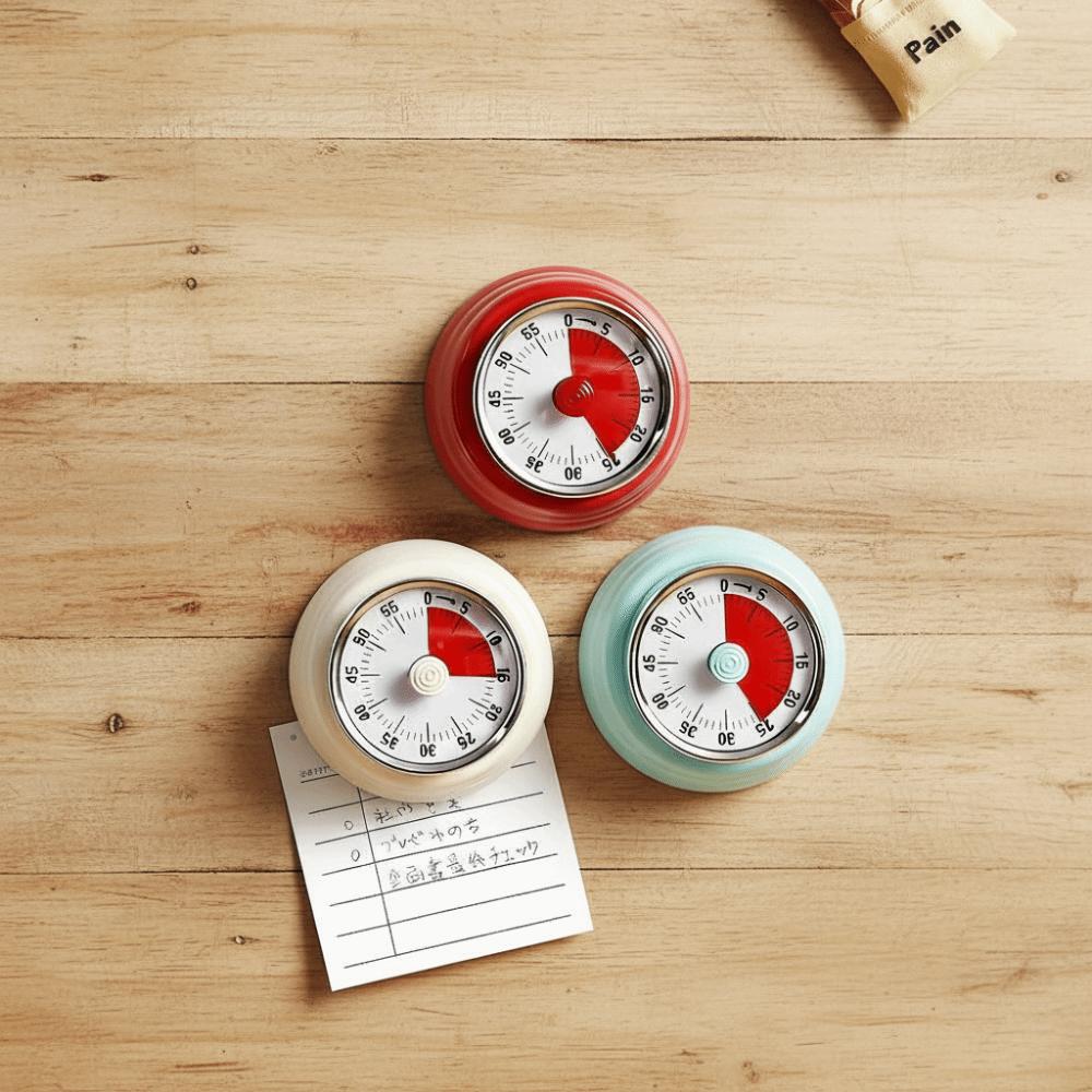 Visual Timer Mechanical Countdown Timer Magnetic Backing Cooking Timer Clock  For Baking Cooking