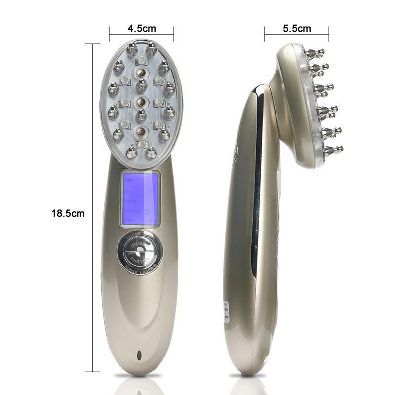 Electric Scalp Care Massaging Comb with Light Therapy and Hair Growth Applicator