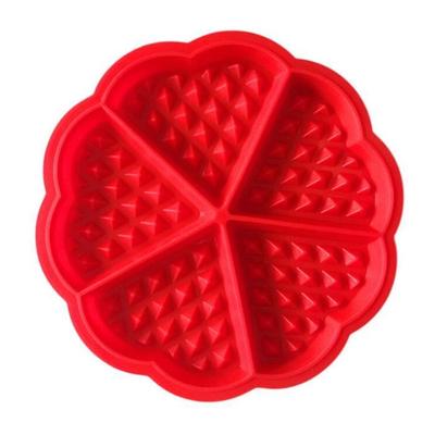 Molde para Waffles - RW - Silicone - Vermelho - 18 cm x 18 cm - Compatível com máquina de lavar louça